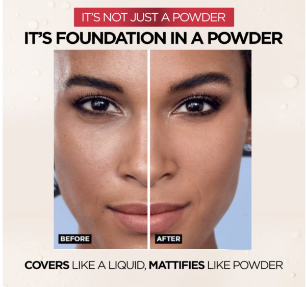 L'Oreal Paris Infallible 24H Fresh Wear Foundation in a Powder, Transferproof, Ivoire Ivory 20(9 g) - Image 3